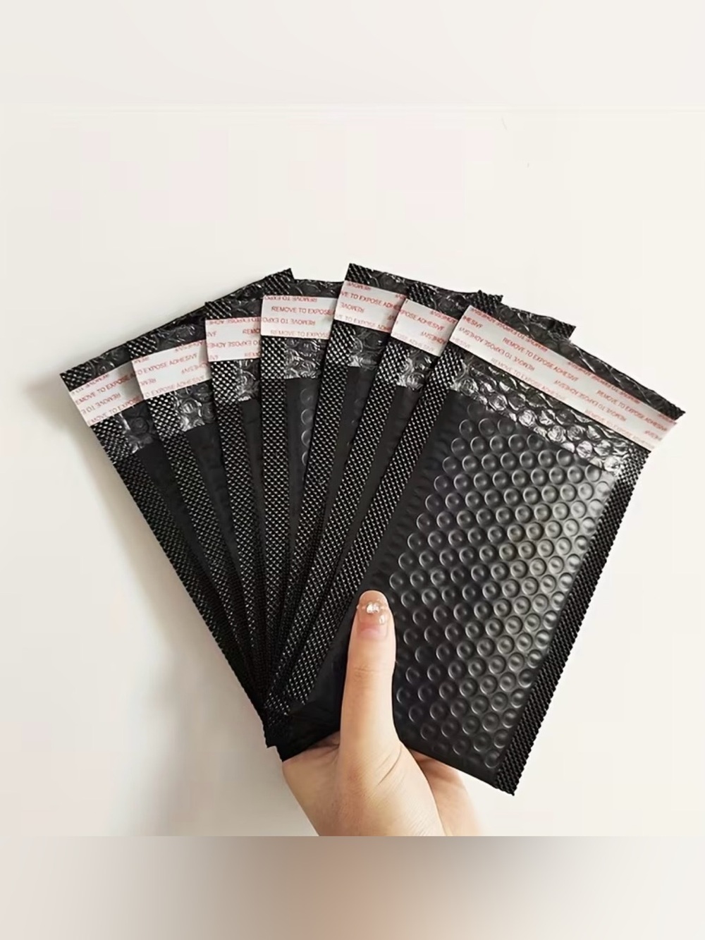 10 Black Bubble Padded Mailers 6x4